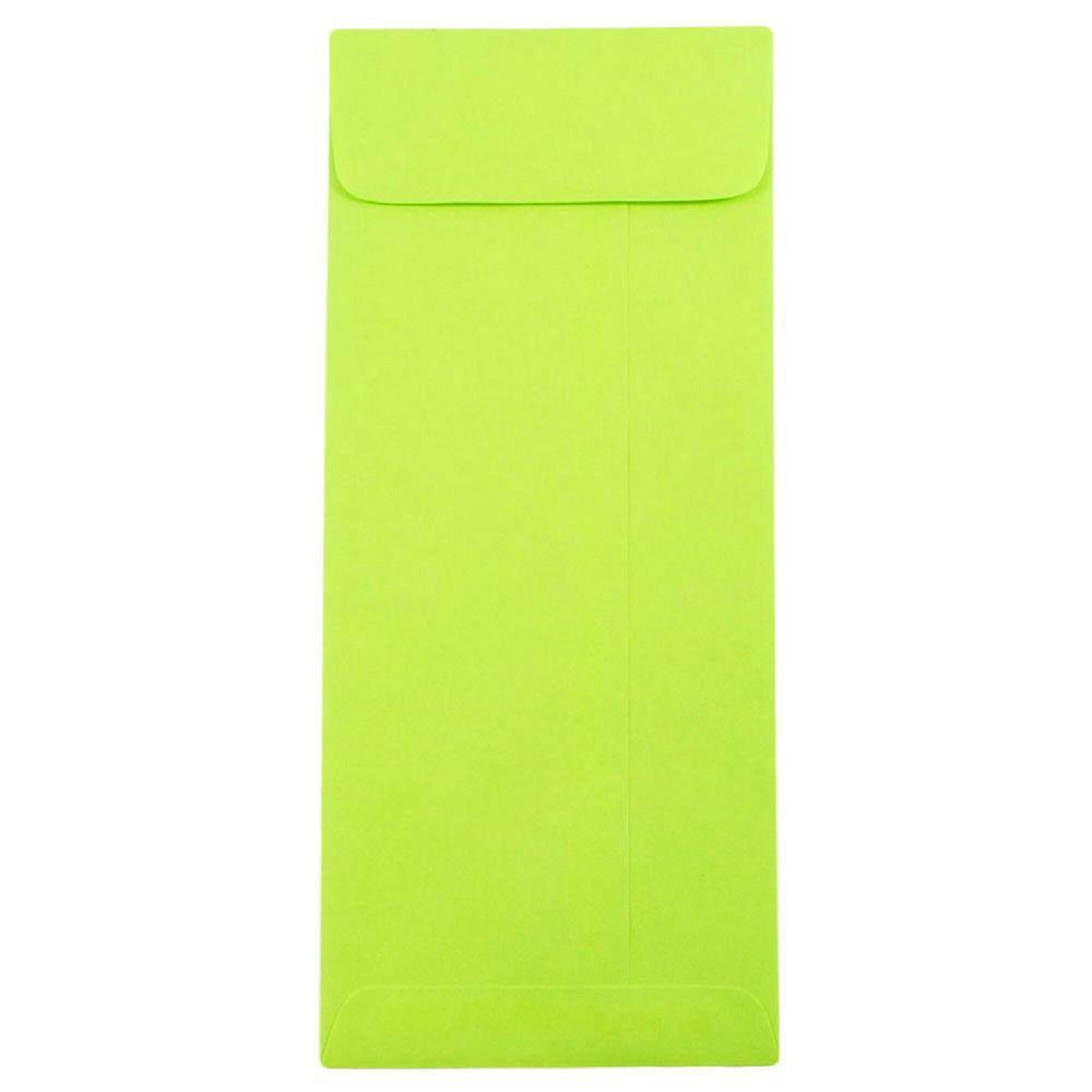 JAM Paper #10 Ultra Lime Green Policy Business Envelopes